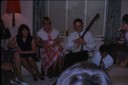 David with banjo at 21st birthday